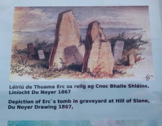 Photo of the sign at the Hill of Slane